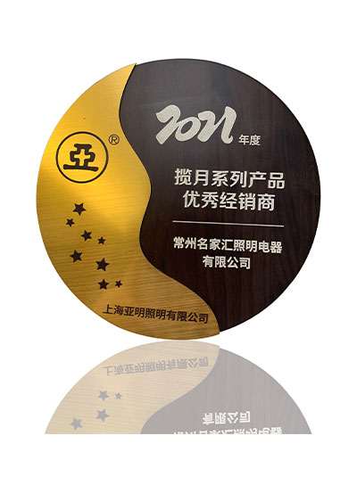 常州名家匯被評(píng)為上海亞明2021年度攬?jiān)孪盗挟a(chǎn)品優(yōu)秀經(jīng)銷(xiāo)商